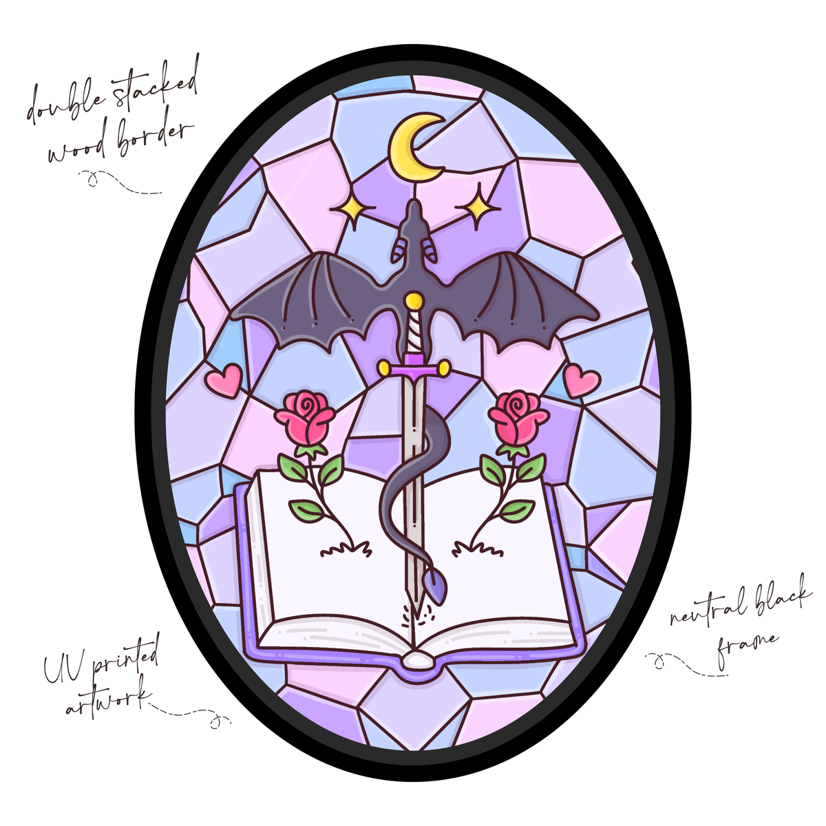 Portrait - Stained Glass Dragon