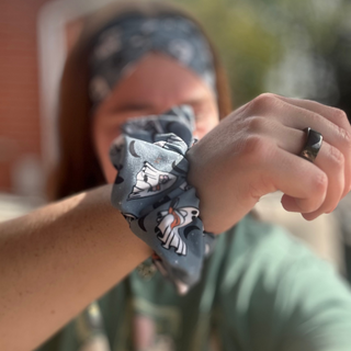 Books, Boos, and Bats Scrunchie