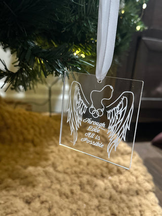 Through Love Ornament