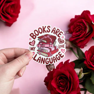 Books Are My Love Language Sticker