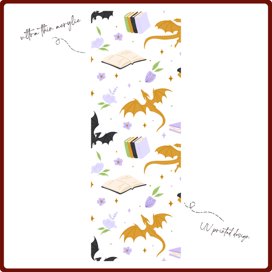 Bookmark - Seamless Dragons