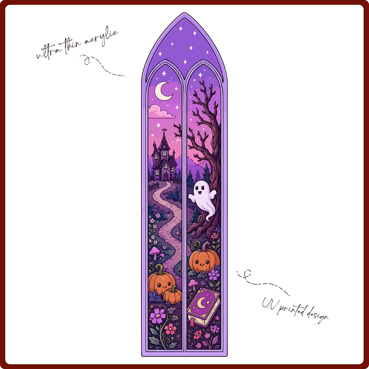 Bookmark - Spooky Stained Glass