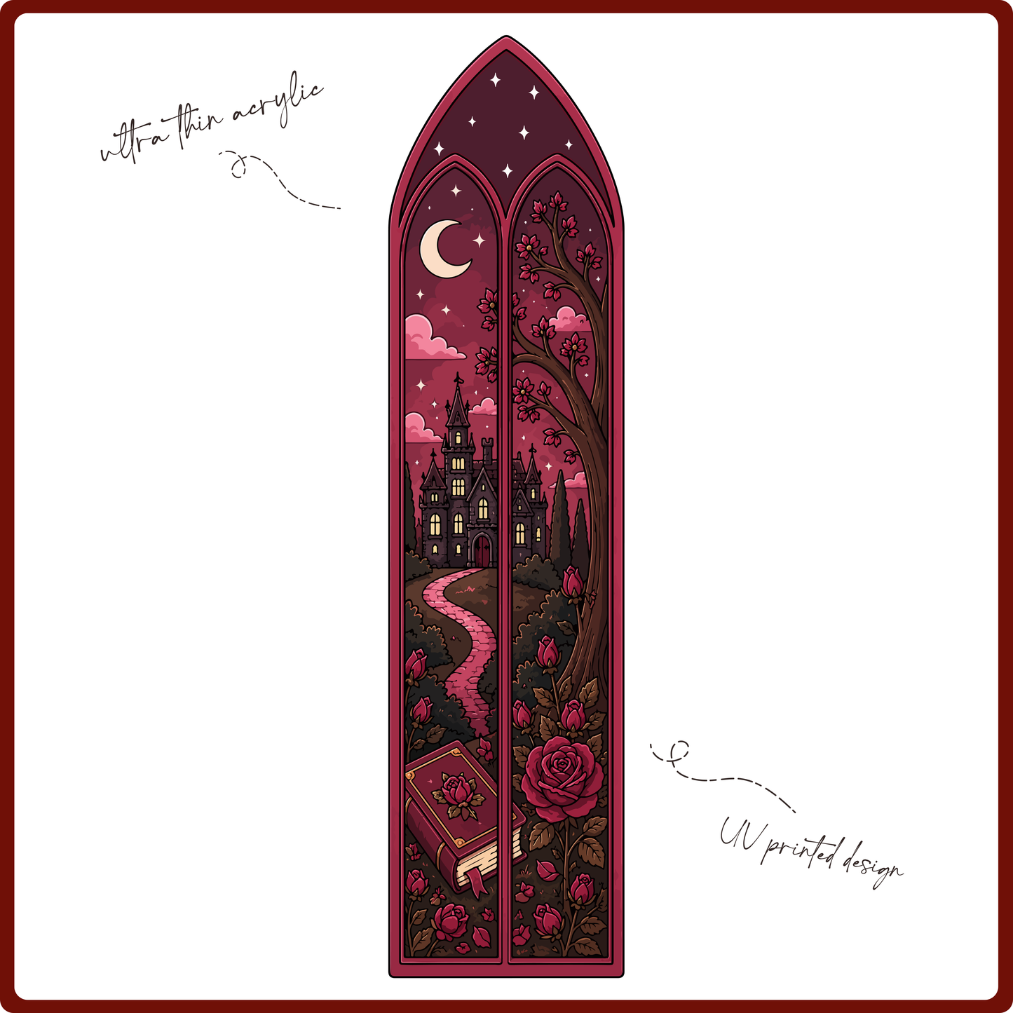Bookmark -Dark Stained Glass