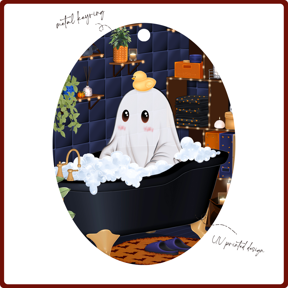 Keychain - Bathtub Ghost