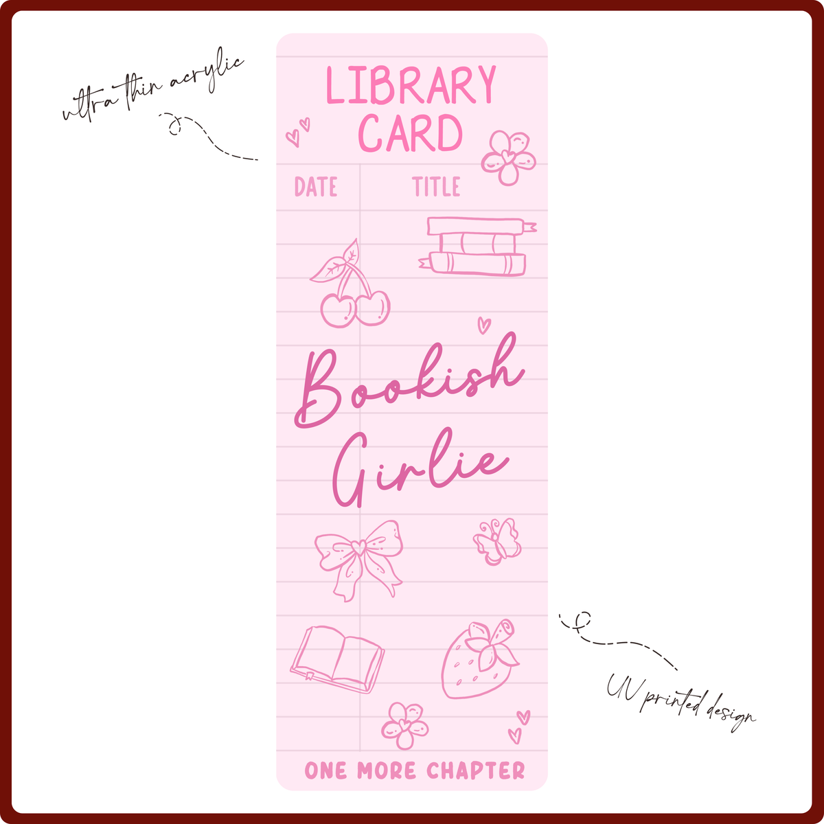 Bookmark - Bookish Girlie