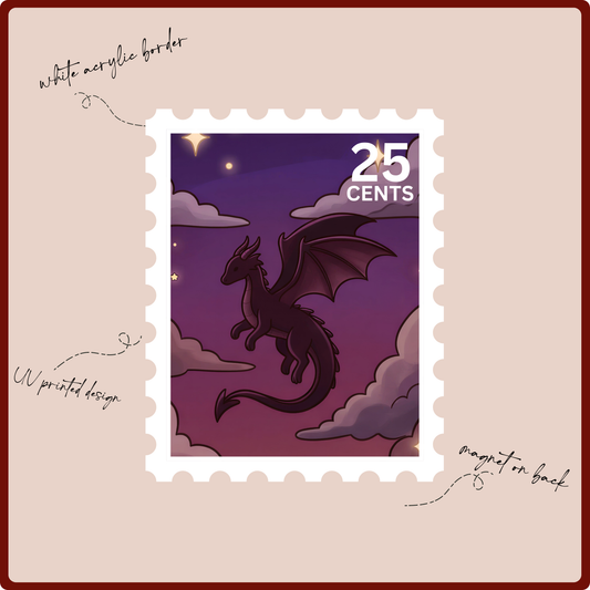 Magnet - Flying Dragon Postage