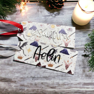 Printed Fantasy Stocking Tag