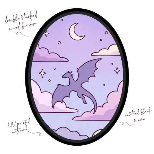 Portrait - Flying Dragon (purple)