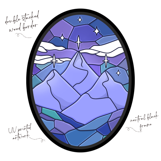 Portrait - Stained Glass Mountains