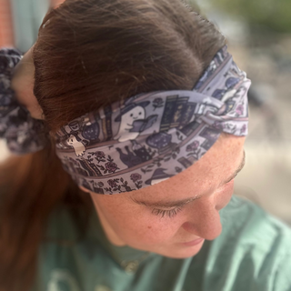 Purple Ghost Shelves Headband