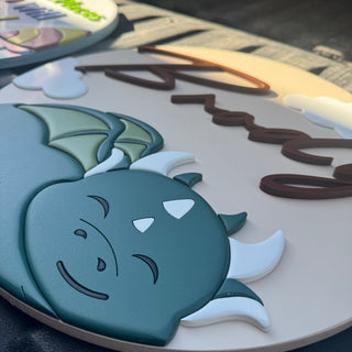 Dragon Nursery Sign DEPOSIT