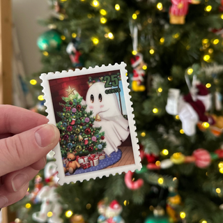 Christmas Ghost Magnet