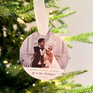 Our Next Chapter Married Ornament