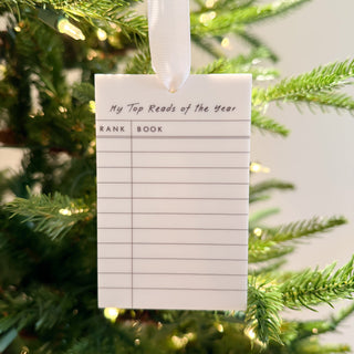 Top Reads of the Year Blank Ornament