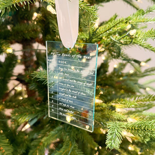 Custom Top Reads of the Year Ornament