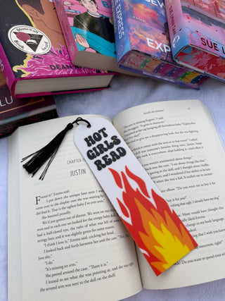 Hot Girls Read Fire Bookmark