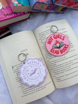Hot Girls Read Keychains
