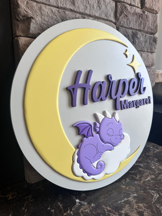 Dragon Nursery Sign DEPOSIT