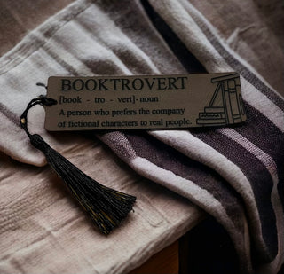 Booktrovert Leather Bookmark