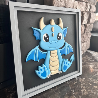 Aqua Baby Dragon READY TO SHIP