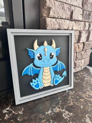 Aqua Baby Dragon READY TO SHIP