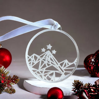 Mountain Round Ornament