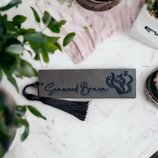 Seaweed Brain Leather Bookmark