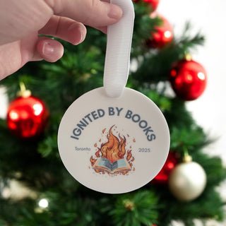 Ignited by Books Ornament
