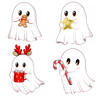 Christmas Ghost Standees