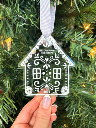 Custom Gingerbread House Ornament