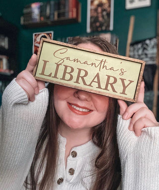 Mini Custom Library Sign