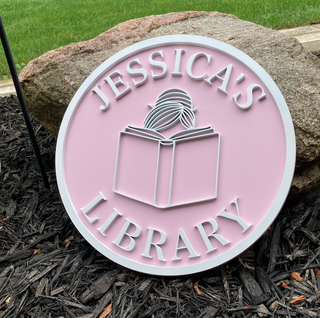 Custom Library Sign