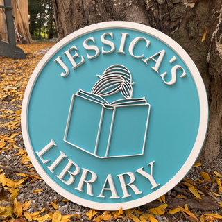Custom Library Sign