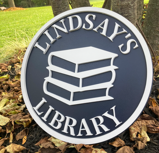 Custom Library Sign